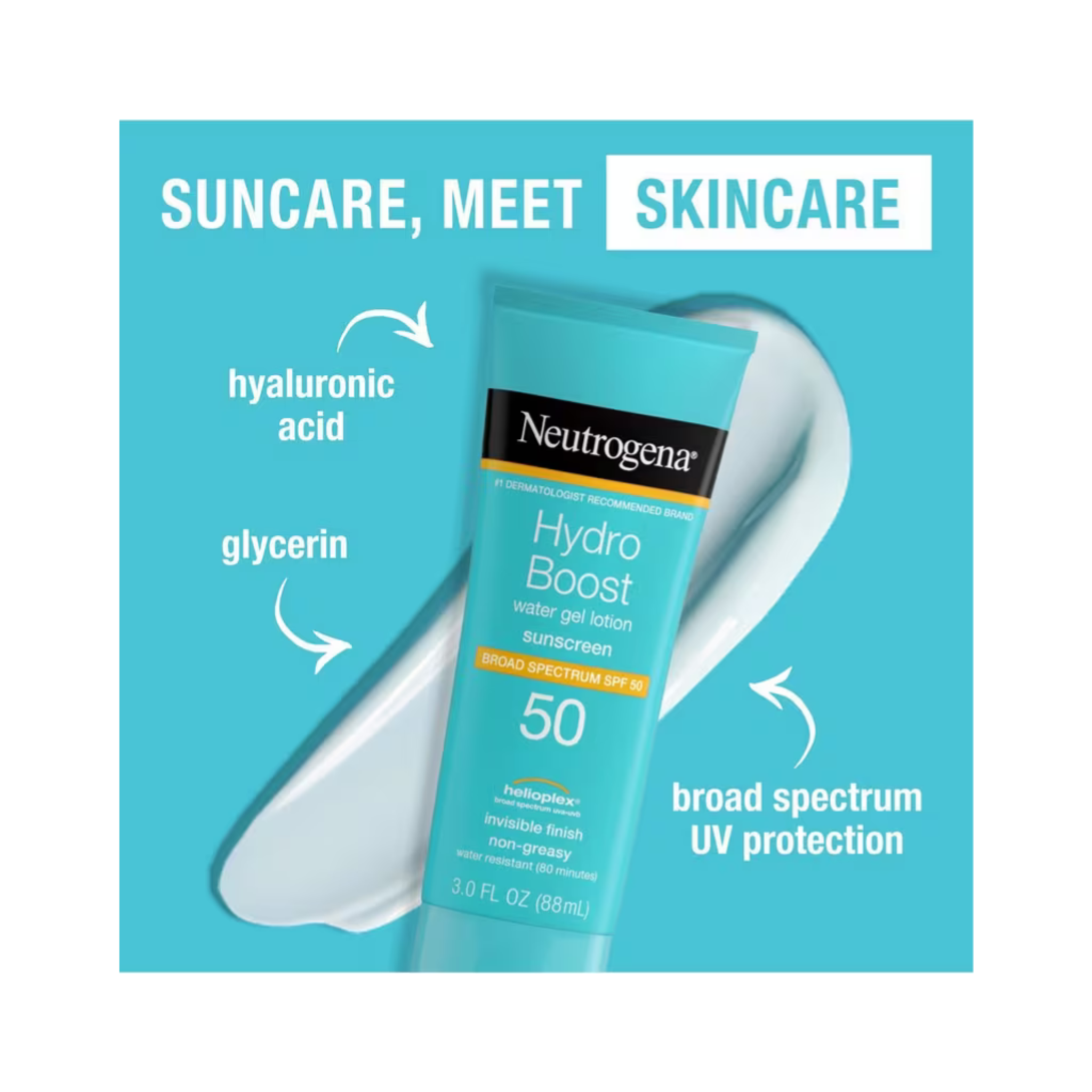 Neutrogena Hydro Boost SPF 50 Water Gel Lotion Sun Screen 88ml