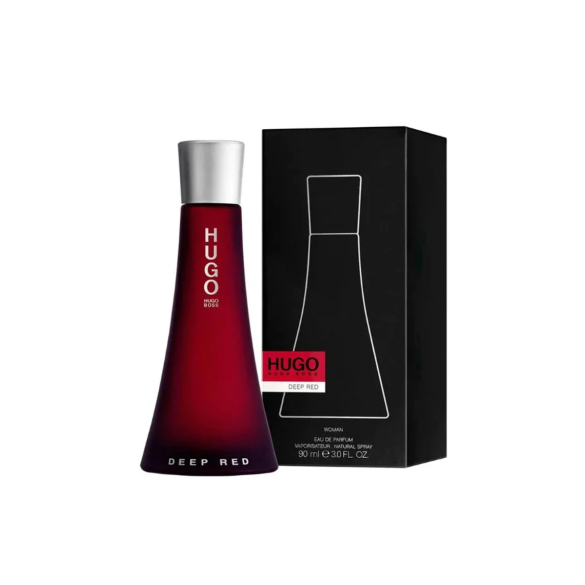"Hugo Boss Deep Red Eau de Parfum for Women 90ml bottle"