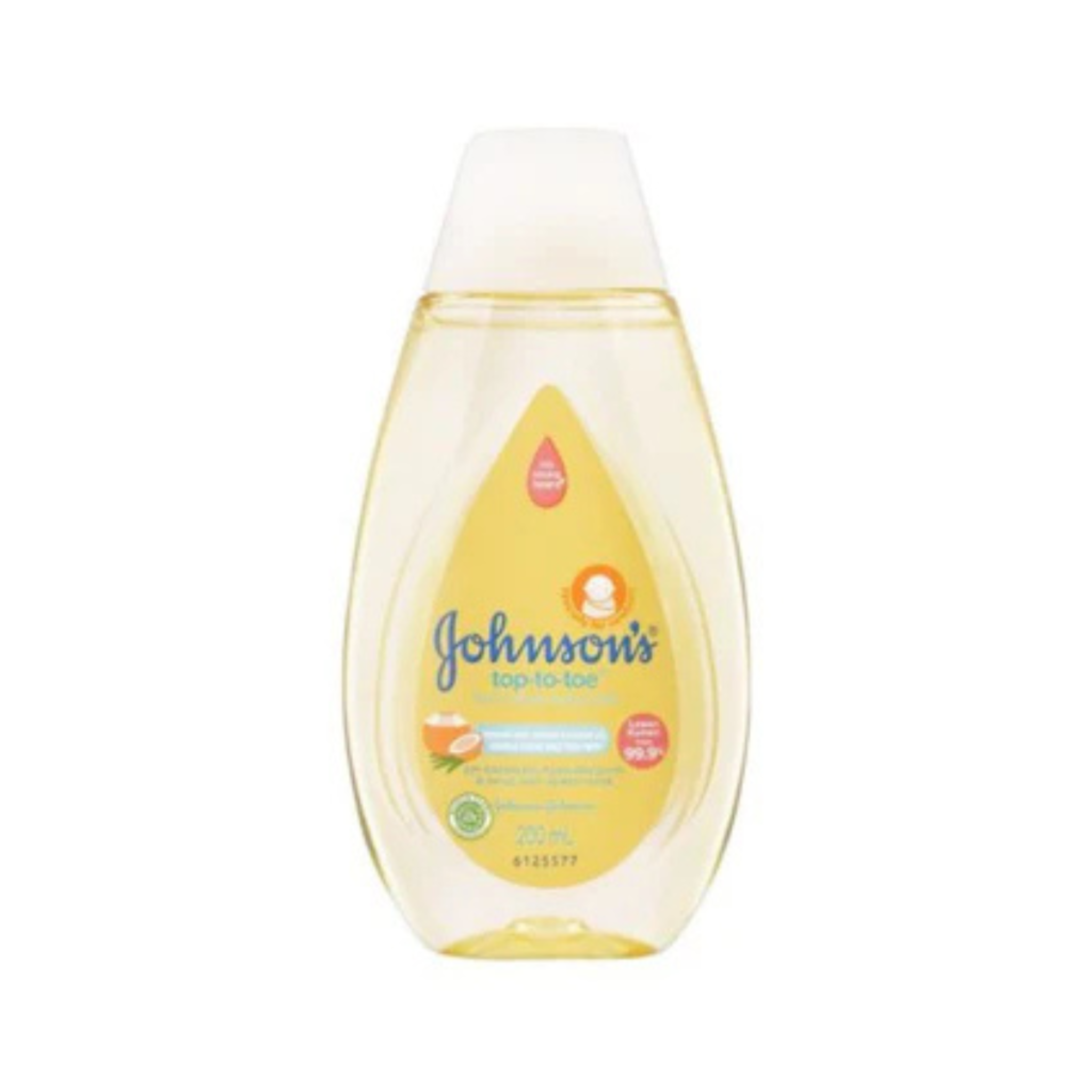 Johnson's Top-To-Toe Hair & Body Baby Bath, 200ml