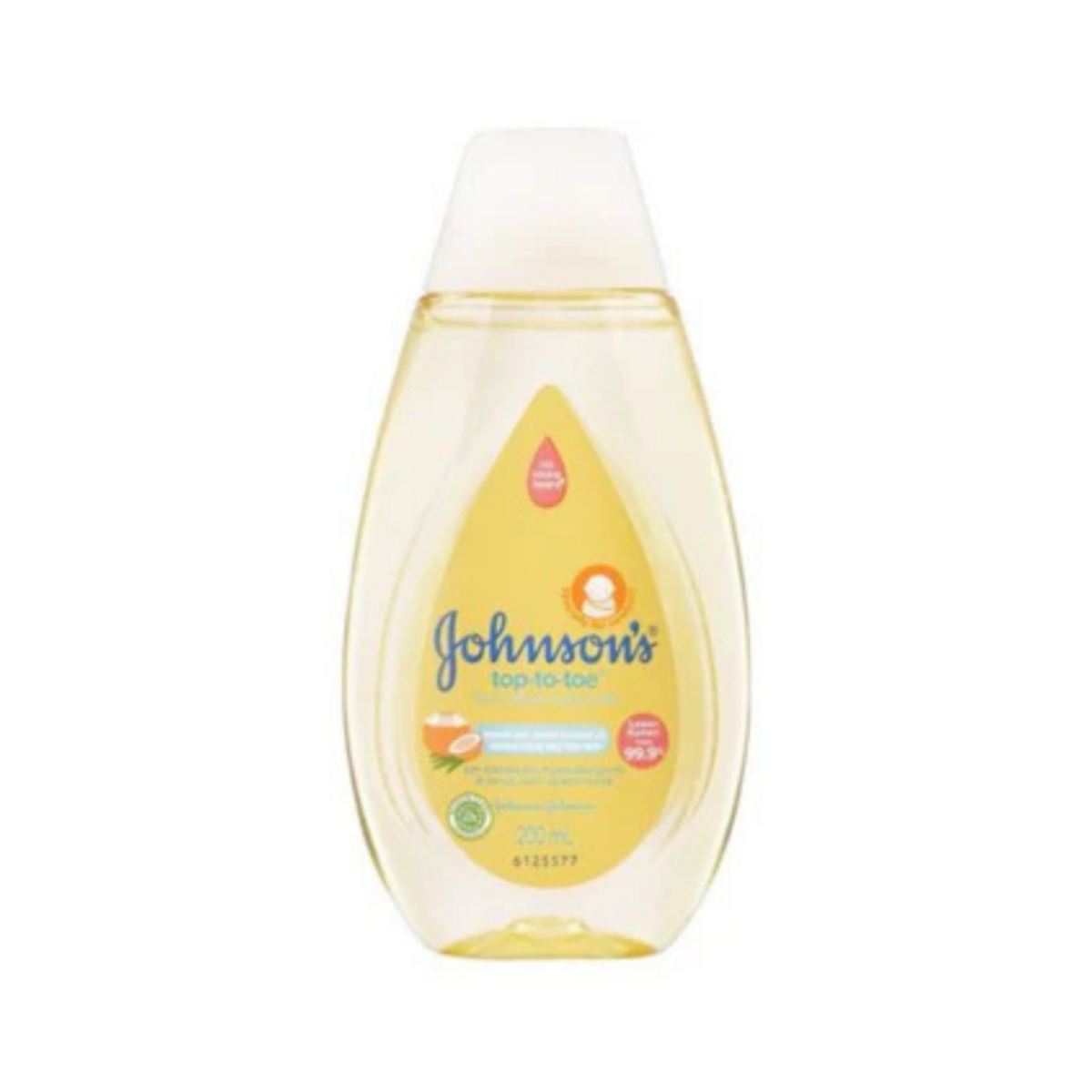 Johnson's Top-To-Toe Hair & Body Baby Bath, 200ml